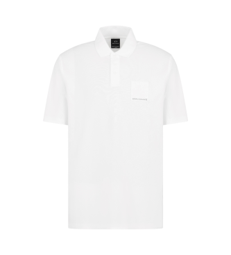 Armani Exchange Polo de manga corta blanco