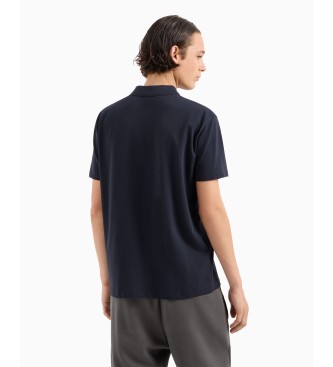 Armani Exchange Polo con toppa blu scuro