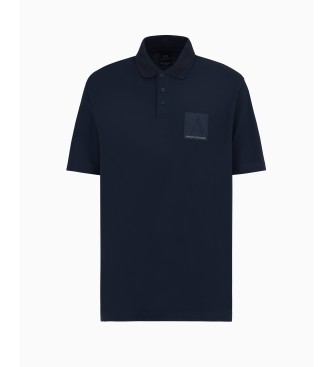 Armani Exchange Polo con toppa blu scuro