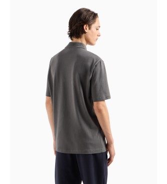 Armani Exchange Poloshirt mit grauem Aufnher