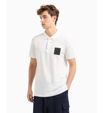 Armani Exchange kologisk polo hvid