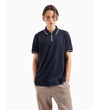 Armani Exchange Afslappet marinebl poloshirt