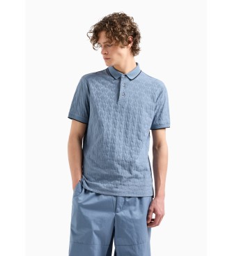 Armani Exchange Gemerceriseerde polo Asv blauw