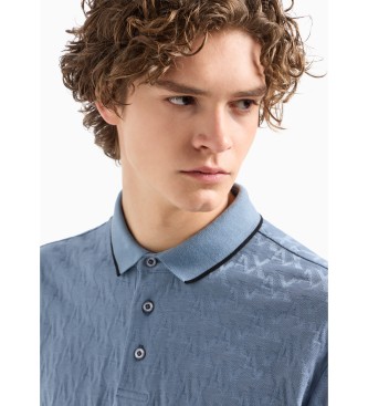 Armani Exchange Gemerceriseerde polo Asv blauw