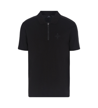 Armani Exchange Plo de manga curta preto