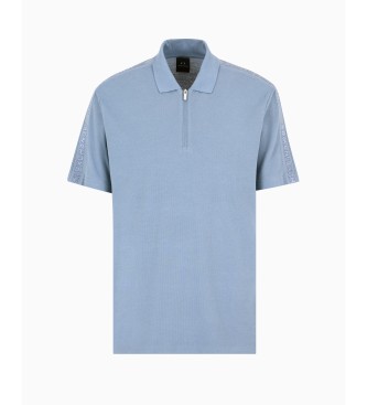 Armani Exchange Poloshirt Bandas blauw