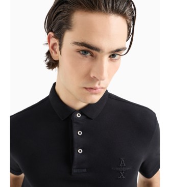 Armani Exchange Polo Fit Logo noir