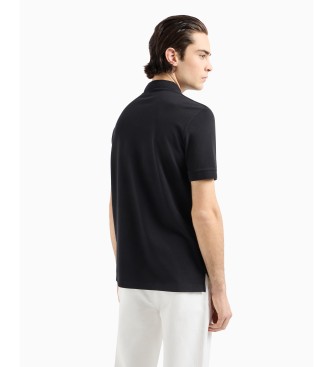 Armani Exchange Polo Fit Logo črna