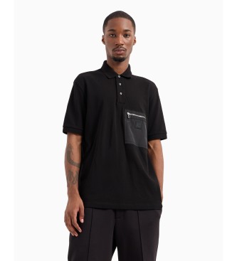 Armani Exchange Polo Bolsillo negro