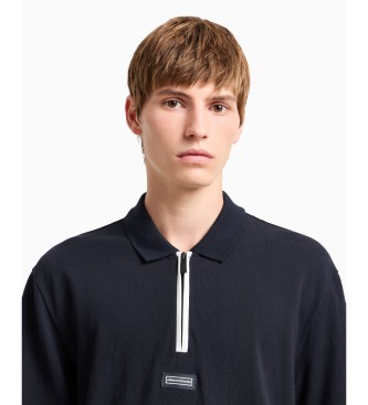 Armani Exchange Polo Plus blu navy