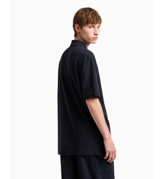 Armani Exchange Polo Plus blu navy