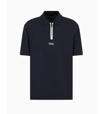 Armani Exchange Polo Plus blu navy