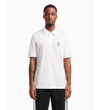 Armani Exchange Bela polo majica s kratkimi rokavi