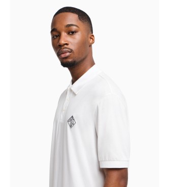 Armani Exchange Bela polo majica s kratkimi rokavi