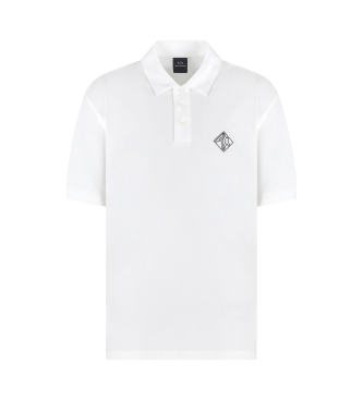 Armani Exchange Bela polo majica s kratkimi rokavi