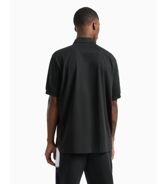 Armani Exchange Short sleeve polo shirt black