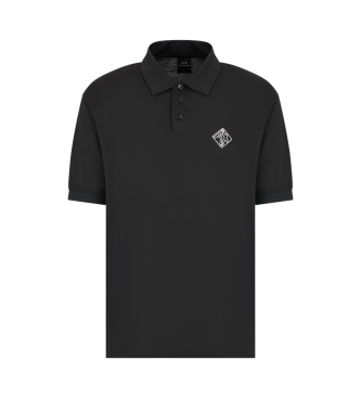 Armani Exchange Polo de manga corta negro