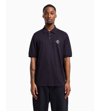 Armani Exchange Navy short sleeve polo shirt