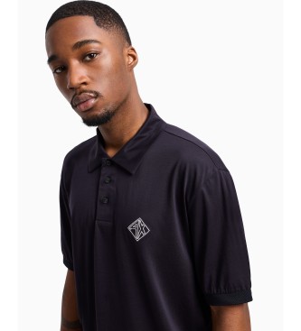 Armani Exchange Navy short sleeve polo shirt