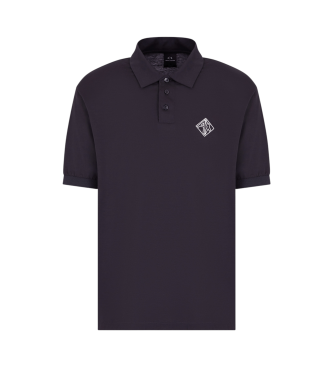 Armani Exchange Polo a maniche corte blu navy