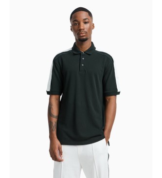 Armani Exchange Polo de manga corta negro