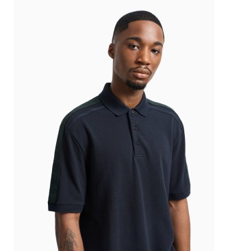 Armani Exchange Navy kortrmet poloshirt