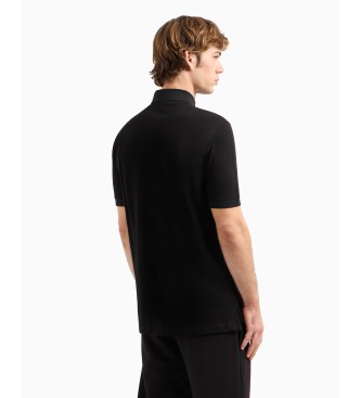 Armani Exchange Polo de manga corta negro