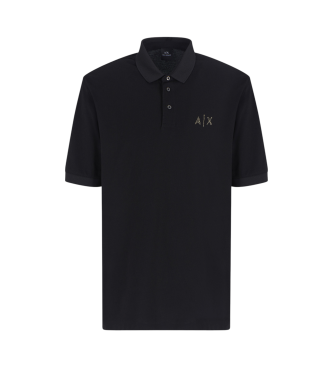 Armani Exchange Short sleeve polo shirt black