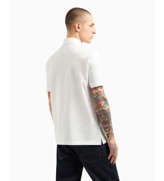 Armani Exchange Bela polo majica s kratkimi rokavi
