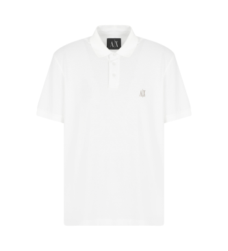 Armani Exchange Bela polo majica s kratkimi rokavi
