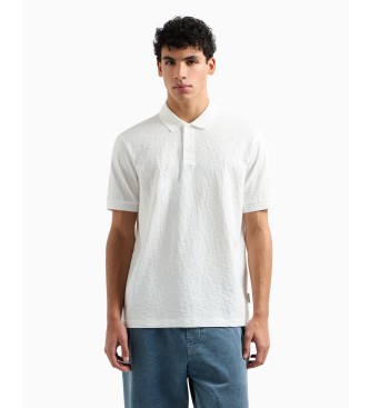 Armani Exchange Plo de manga curta branco