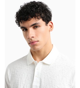 Armani Exchange Polo de mnaga corta blanco