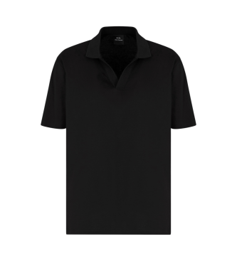 Armani Exchange Polo majica s kratkimi rokavi črna