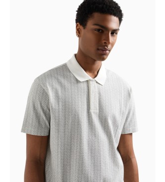 Armani Exchange Weies Kurzarm-Poloshirt