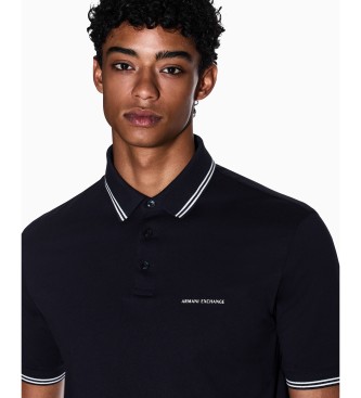 Armani Exchange Regular Cotton Polo Shirt navy