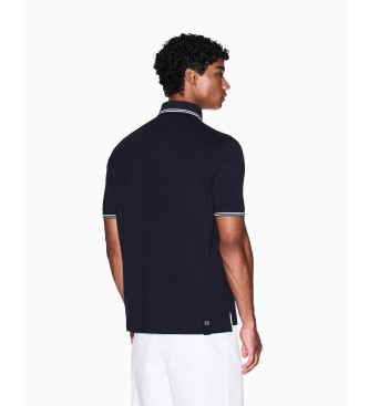 Armani Exchange Regular Cotton Polo Shirt navy