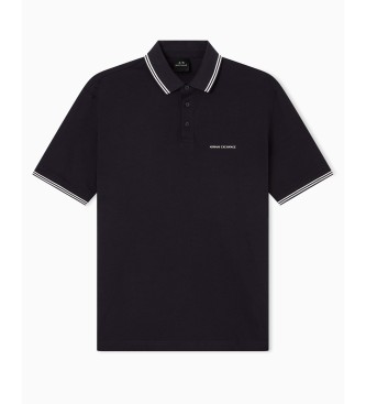 Armani Exchange Regular Cotton Polo Shirt navy