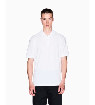 AIX Armani Exchange Polo con silhouette bianca