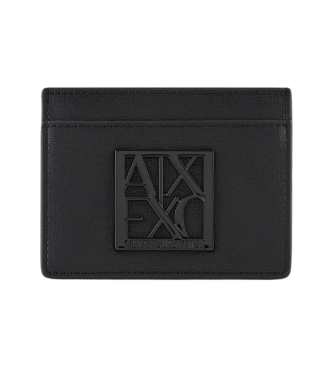 Armani Exchange Caterta de textile enduit noir