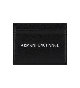 Armani Exchange Tarjetero billetero negro