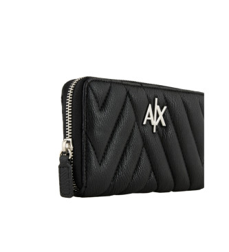 Armani Exchange Brieftasche mit Reiverschluss schwarz