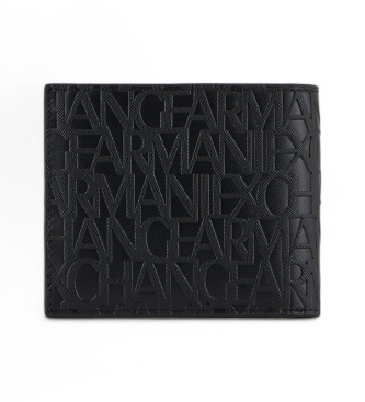 Armani Exchange Carteira com logtipo preto