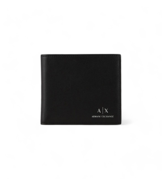 Armani Exchange Brieftasche Logo schwarz