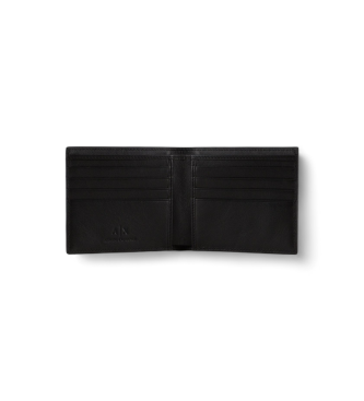 Armani Exchange Wallet Logo black
