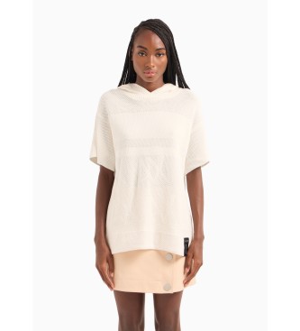 Armani Exchange Sweter w kolorze złamanej bieli
