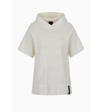 Armani Exchange Izrazito bel pulover