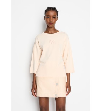 Armani Exchange Sweter w kolorze złamanej bieli