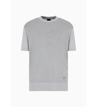 Armani Exchange Graues Strick-T-Shirt