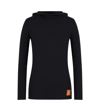 Armani Exchange Pullover med keps och monogram ASV Black