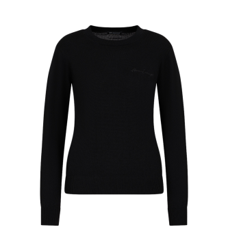 Armani Exchange Sweater met ronde hals Zwart